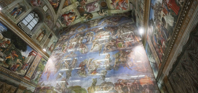 Visitor breath, sweat and climate change prompt work on Sistine Chapel masterpiece